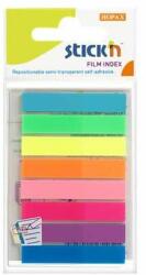 Stick'n STICK N Etichetă de marcare, plastic, 8x20 coli, 45x8mm, STICK N, culori neon (21401)