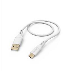 Hama Cablu Hama Flexible 00201571, USB-A - USB-C, 1.5m, White (00201571)