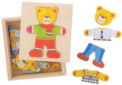 Bigjigs Toys Mr. Bear puzzle de îmbrăcare (DDBJ765)