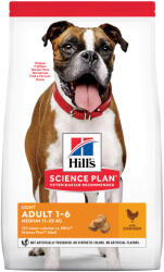 Hill's Hill's Science Plan Adult 1-6 Light Medium Chicken - 2 x 14 kg