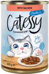 Catessy Catessy Pachet economic Bucățele în sos sau gelatină 24 x 400 g - Somon