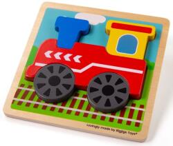 Bigjigs Toys Inserează puzzle Tren (DDBJ34056)