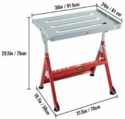 VEVOR Hegesztő állvány, asztal - 250kg (9054)
