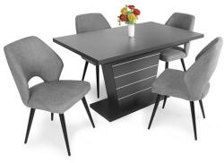  Fanni asztal Aspen székkel - 4 személyes étkezőgarnitúra