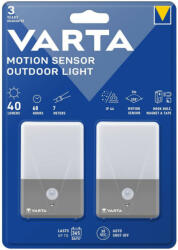 VARTA MOTION SENSOR OUTDOOR LIGHT éjjeli lámpa TWINPACK - 16634