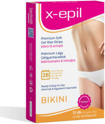 X-Epil Prémium lágy gélgyantacsíkok érzékeny bőrre bikini-hónalj (12 db) - beauty