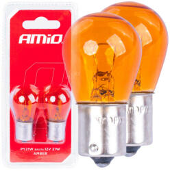 AMiO Halogén izzók PY21W BAU15S 12V NARANCSSÁRGA 2db (03352)