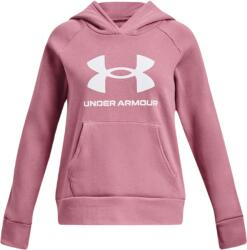 Under Armour Lány pulóver Under Armour Girls' UA Rival Fleece Big Logo Hoodie - pink/white