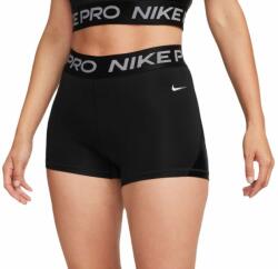 Nike Női tenisz rövidnadrág Nike Pro Mid-Rise 3 Shorts - black/metallic silver