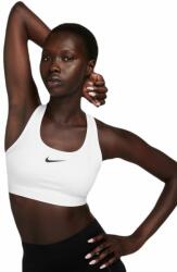 Nike Melltartók Nike Swoosh Medium Support Non-Padded Sports Bra - white/stone mauve/black