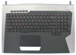 ASUS ROG G752VL G752VM G752VS G752VSK G752VT G752VY GL752VM series 90NB0D71-R30US0 szürke amerikai angol (US) kiosztású billentyűzettel palmrest/topcase felső burkolat (CAS080209PRUS)