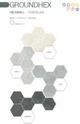 SPANYOL 25, 8x29 cm GE Groundhex (több színben) matt cementhatású porcelán padlólap