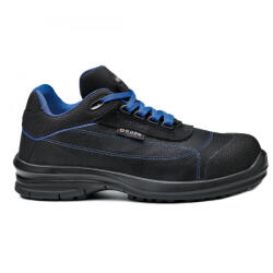 Portwest BASE Pulsar munkavédelmi cipő S1P SRC (fekete/kék 42) (B0952BKB42)