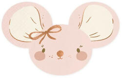 PartyDeco S. r. o Szalvéta, egérke fej, 16 x 10 cm