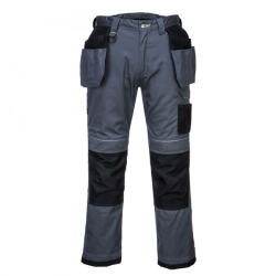 Portwest PW3 Urban Work lengőzsebes nadrág rövidített kivitel - 5 cm(szürke/fekete 38/L) (T602ZBS38)