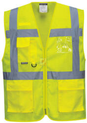 Portwest Athen MeshAir vezetői mellény (sárga 2XL) (C376YERXXL)