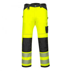 Portwest PW3 Hi-Vis könnyű stretch nadrág (sárga / fekete 36/L) (PW303YBR36)