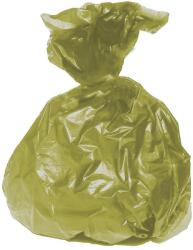 Polietilén zsák környezetbarát, újrahasznosított anyagból, sárga, 95 x 120 cm (200 l) 10 db/tekercs