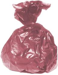  Polietilén zsák környezetbarát, újrahasznosított anyagból, piros, 95 x 120 cm (200 l) 10 db/tekercs