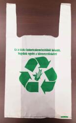 Lebomló ingvállas táska, 19 x 35 cm, kukoricakeményítős (PLA), környezetbarát 100 db/csomag