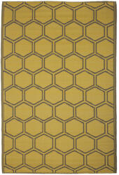 Esschert Design Méhsejt mintás kétoldalú kültéri szőnyeg, 122 x 182 cm (OC39)