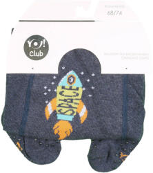 Yo Űrhajós kék tripla ABS baba harisnyanadrág (Méret 74-80)