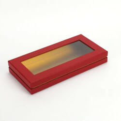  Lapos tégla papírdoboz arany belsővel piros (CCR7924R)
