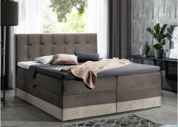 Expedo Boxspring pat tapițat MARYLIN + topper, 200x200, monolit 15/monolit 04 - VÂNZARE Nr. 23