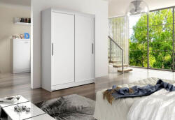 Expedo Dulap dormitor cu uși glisante STAWEN I, 150x200x58, alb mat - VÂNZARE Nr. 42 Garderoba