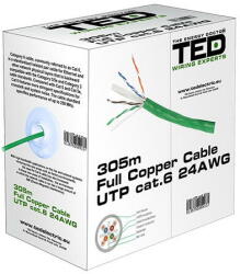 Ted Electric Cablu Utp Cat 6 Cupru 0.5mm 305m Ted Electric (kab-ted2) - pcone