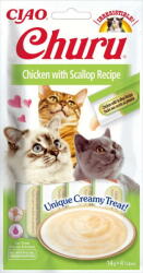 INABA Snack pentru pisică Churu pui & scoici 4x14 g (EU105) - pcone