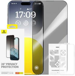 Baseus Privacy Protection Tempered Glass Baseus Diamond iPhone 15 Plus (34106) - pcone
