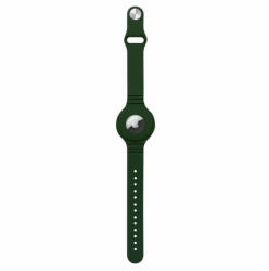 Hurtel Silicone flexible case wristband Apple AirTag - green