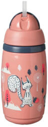 Tommee Tippee Superstar Hőtartó szívószálas itatópohár 266 ml 12 hó+ (rózsaszín)