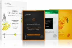 KORIKA korean skin care routine set of 3 brightening sheet masks комплект за озаряване на лицето
