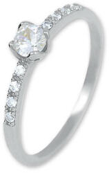 Soliter Brilio Silver Bájos ezüst gyűrű kristályokkal 426 001 00572 04 55 mm