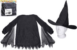WIKY Set carnaval - vrăjitoare (rochie, pălărie) (WKW027546) Costum bal mascat copii