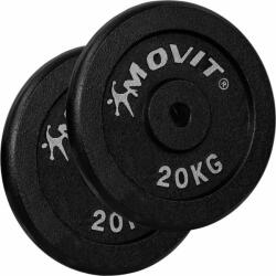 MOVIT Súlytárcsa súlyzóhoz 2 x 20 kg öntöttvas (20040711) - kokiskashop