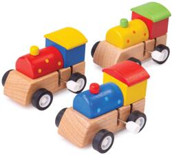 Bigjigs Toys Mașină de întindere colorată din lemn 1buc (DDBJ976)