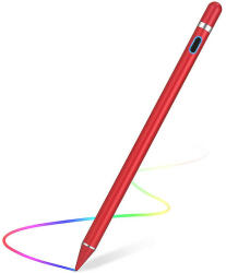 Techsuit - Stylus Pen (JA05) - Aktív, alumíniumötvözet, Android, iOS, Microsoft, töltőkábellel - piros (KF232692)