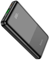 hoco. - Power Bank Shell (Q9) - USB, Type-C, Lightning, digitális kijelző, gyorstöltés, QC3.0, PD20W, 2A, 10000mAh - fekete (KF2314356)