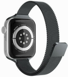 Techsuit - Óraszíj (W034) - Apple Watch 1/2/3/4/5/6/7/8/SE/SE 2/Ultra (42/44/45/49mm) - Fekete (KF239501)