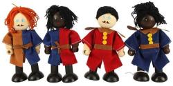 Bigjigs Toys Set de 4 soldați medievali (DDJT120)