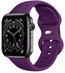 Techsuit - Óraszíj (W031) - Apple Watch 1/2/3/4/5/6/7/8/SE/SE 2 (38/40/41 mm) - Sötétlila (KF2310715)