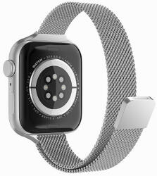 Techsuit - Óraszíj (W034) - Apple Watch 1/2/3/4/5/6/7/8/SE/SE 2 (38/40/41mm) - Ezüst (KF239496)