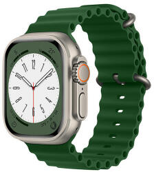 Techsuit - Óraszíj (W038) - Apple Watch 1/2/3/4/5/6/7/8/SE/SE 2/Ultra (42/44/45/49mm) - Army Green (KF2310819)