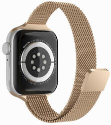 Techsuit - Óraszíj (W034) - Apple Watch 1/2/3/4/5/6/7/8/SE/SE 2 (38/40/41 mm) - Arany (KF239494)