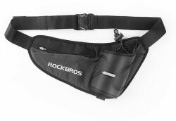 Rockbros - Zseböv (D36) - Hordozható, gyorskioldó rendszerrel, kerékpározáshoz, futáshoz, fitneszhez - fekete (KF2310042)