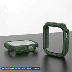 Lito - Watch Armor 360 tok + képernyővédő fólia - Apple Watch 1/2/3 (42mm) - zöld (KF2312342)