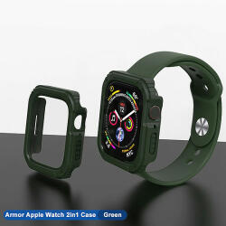 Lito - Watch Armor 360 tok + képernyővédő fólia - Apple Watch 4 / 5/ 6/ SE / SE 2 (40mm) - zöld (KF2312345)
